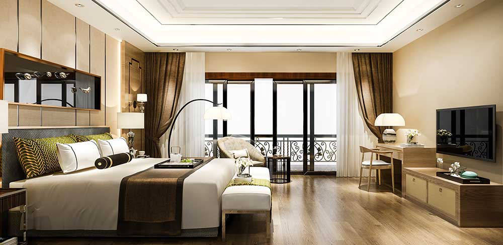 Green Orchid Township living room interior
